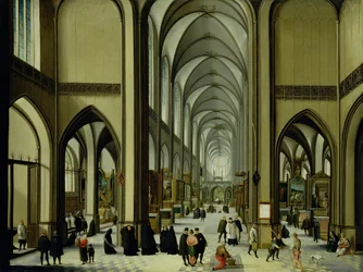 Interior of Antwerp cathedral